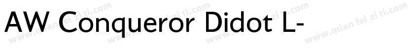 AW Conqueror Didot L字体转换